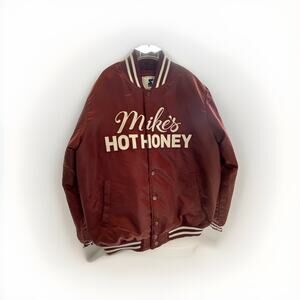 NWT Starter Mike's Hot‎ Honey Burgundy Jacket - Size L